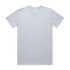A light grey T-shirt with a round neckline and short sleeves. It features a logo on the label.