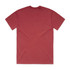 A heavy faded tee in a rich burgundy colour, featuring a simple back design and no visible logos.
