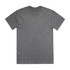 A grey stone wash heavy tee featuring a crew neck and short sleeves, with a visible logo.