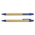 A set of Kraft Pens featuring a kraft paper barrel and blue plastic accents.