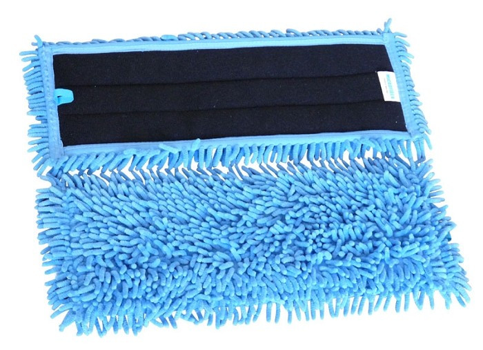 Chenille Microfiber Wet or Dry Dust Mop Pad Click Janitor Supply