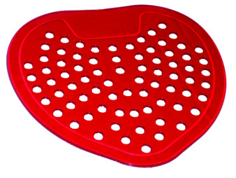 Vinyl Flat Urinal Screen 12 each-odor is Cherry
