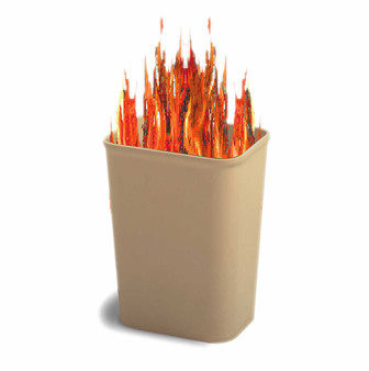 ResistsMelting down and contains fire.