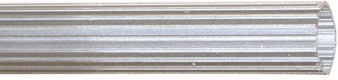 Fluted Aluminum Handle with plastic grip 1" x 47"