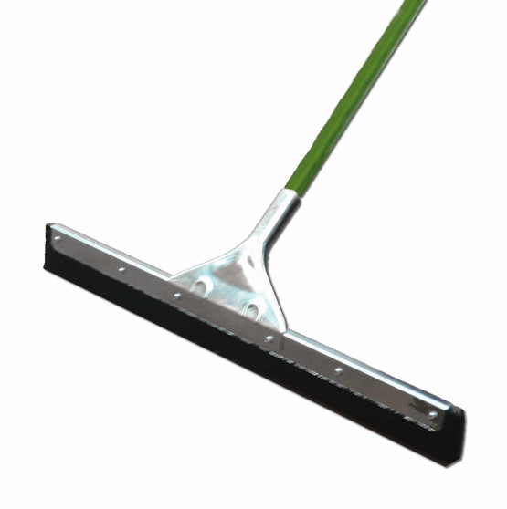 Squeegee 24" straight blade is ideal for cleaning grout and tile crevices. FREE 1” x 54” aluminum handle with 5” grip. 58” overall. Shipped knocked down for economical freight.Minimum Order: 2 Squeegees per Order.