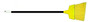 Angle Broom is Washable, durable, polypropylene fiber. Flagged tips sweep the smallest debris. Handle Includes a hanger.  gives 12" sweep and has 7/8" dia. x 55" handle  overall. 6 brooms per order.