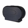 Translucent dark smoke break-resistant plastic.  Dispenses perforated or non-perforated tissue, Easy loading for lowMaintenance expenses. Uses sliding roll door to prevent access to spare Roll, Comes with Key Locks.