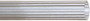 Fluted Aluminum Handle with plastic grip 1" x 47"