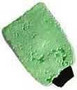 Can be washed 100s of times. Microfiber Mitt in tightly woven Green for Cleaning for Dusting, Polishing, and Washing.