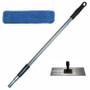 Microfiber Flat Mop Kit with Pole, Frame and Pads
