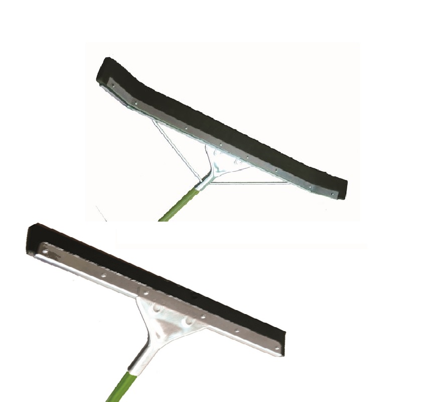 Window Squeegee With Rubber Blade and Handle