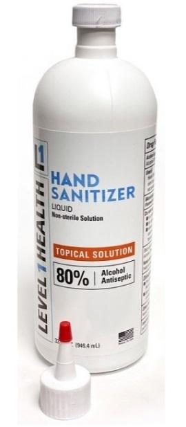 Hand Sanitizer Liquid 80% Alcohol Antiseptic | Click Janitor Supply