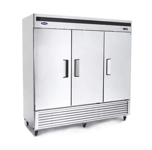 Atosa MBF8508 Bottom Mount Solid Three Door Reach-In Refrigerator