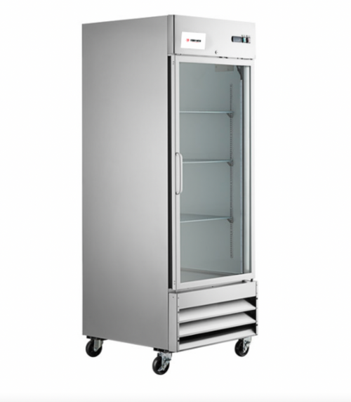 BUY | SHOP | 29", Stainless, Steel, Glass, Door, Reach-In, Refrigerator, 51204, MBF8705, CFD-1RR-G-HC