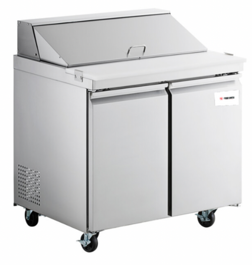 BUY | SHOP |36", 2, Door, Stainless, Steel, Refrigerated, Sandwich, Prep Table, SCL2-36,178SSPT36HC, 50034