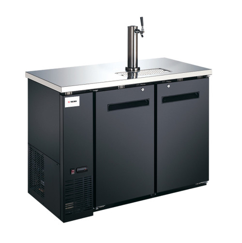 BUY | SHOP |49”, 2,Keg, Solid, Black, Beer, Dispenser, With, 1, Tap, 50063, UDD-24-48, BB-CN-0012-DH