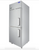 Atosa MBF8007GRL Top Mount Two Divided Door, Left-hand Hinge Reach-in Freezer- 21.4 Cu. Ft