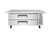 BUY | SHOP | MGF8452GR — 60″ Refrigerated Chef Base, Extended Top. Standard Features: • Stainless steel exterior and interior • Stainless steel pans included • Electronic temperature controller • Maintains temperatures between 34°F - 40°F • Heavy duty compressor with environmentally friendly R290 refrigerant