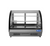 SHOP | BUY | ATOSA CRDC-46 Refrigerated Display Case, countertop, 35-2/5"W x 22-1/10"D x 26-2/5"H, 4.6 cu. ft. capacity, curved front glass, 33° - 41°F temperature range, (2) stainless steel shelves, (2) rear sliding doors, LED interior lighting, digital controller, defog feature, rear mounted self-contained refrigeration, R290 refrigerant, stainless steel interior & exterior with black frames, leveling legs, 1/5 HP, 115v/60/1-ph, 2 amps, NEMA 5-15P, cETLus, ETL-Sanitation