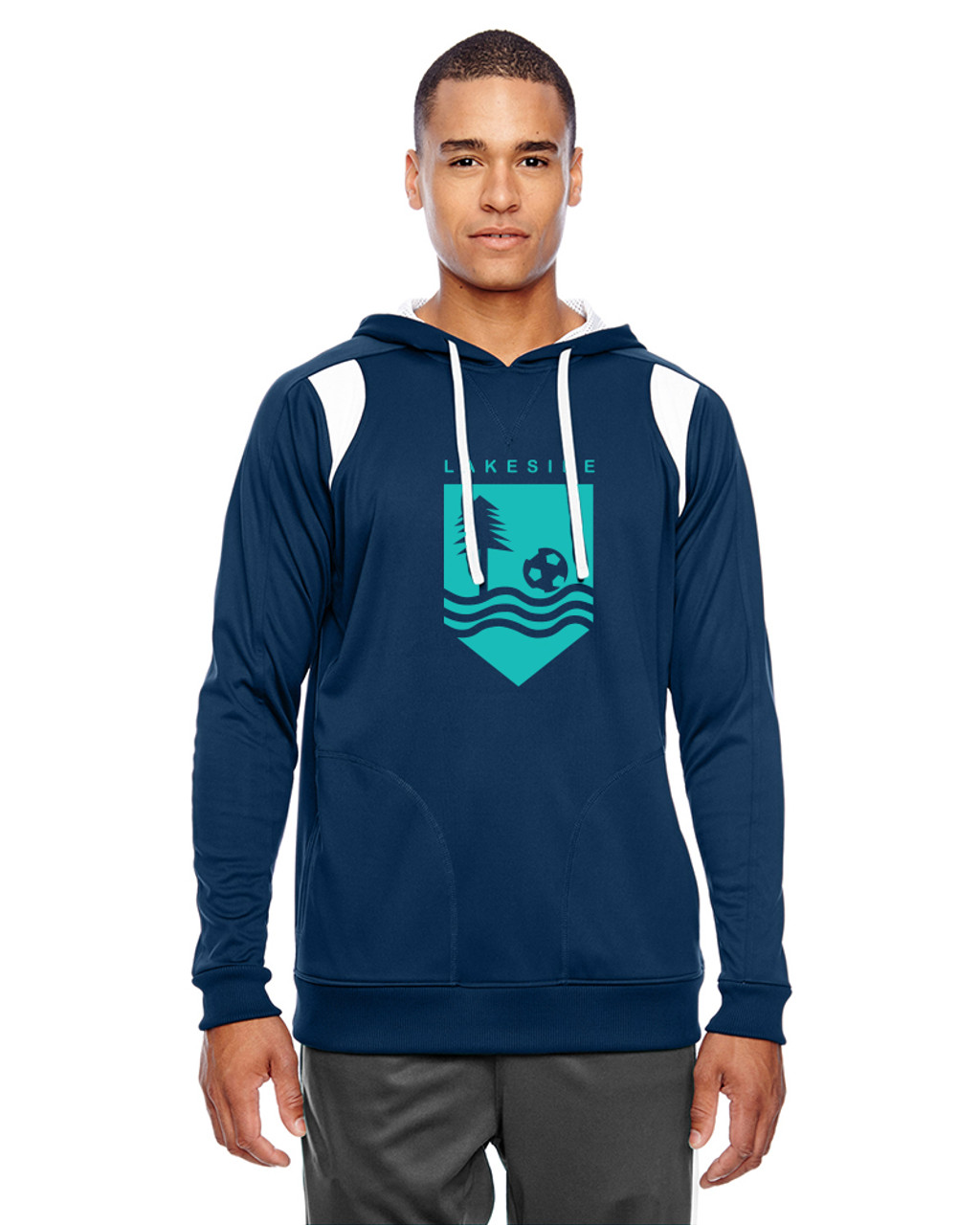 mens block hoodie