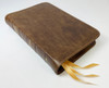 Cameo Reference Bible, Handsize, Wide Margin, KJV (Milk Chocolate Water Buffalo Leather)