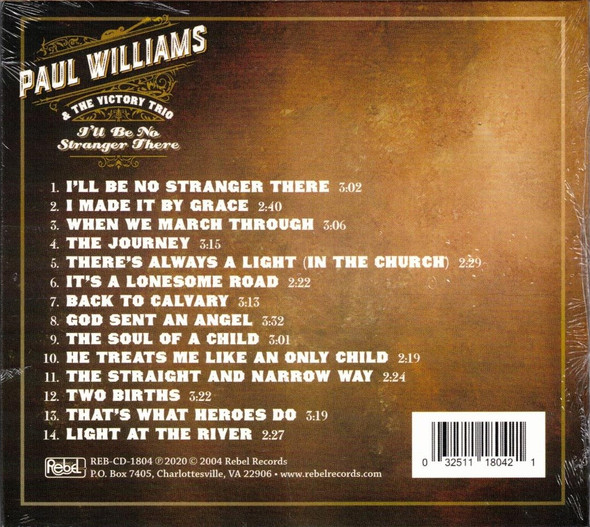 I'll Be No Stranger There (2004) CD