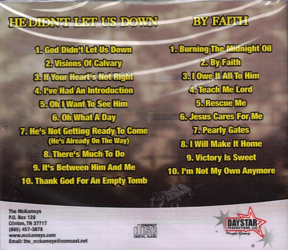 By Faith/He Didn't Let Us Down (Double CD)