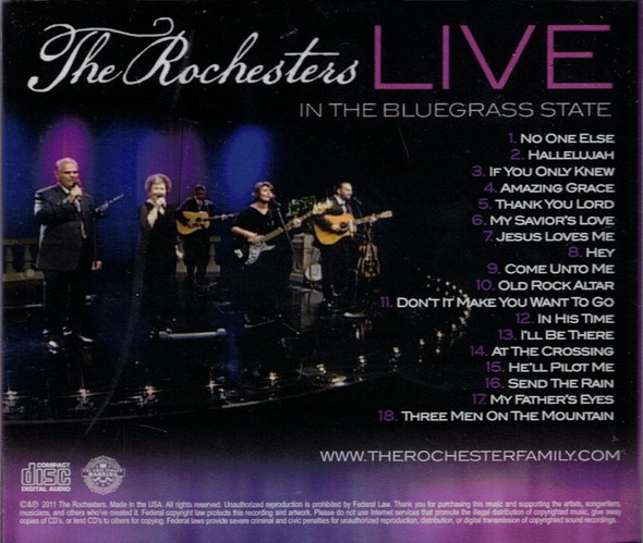 Live in the Bluegrass State (2011) CD