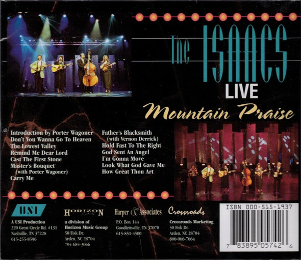 Mountain Praise, Live (1996) CD