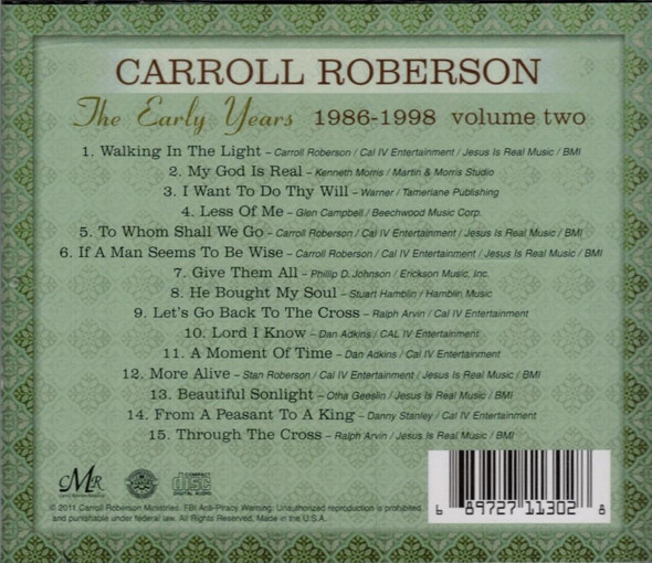 The Early Years, Volume Two CD