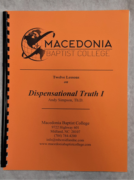 Dispensational Truth 1: Study Guide