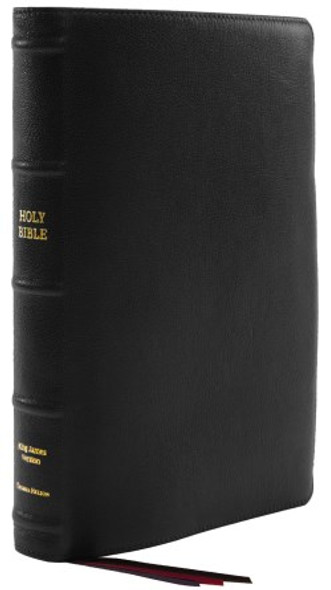 Giant Print Thinline Bible, Premier Collection, KJV (Goatskin Leather, Black)