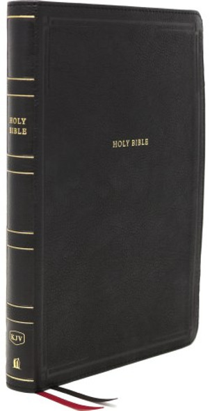 Giant Print Thinline Bible, Indexed, KJV (Imitation, Black)