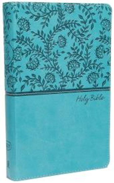 Deluxe Gift Bible, KJV (Imitation, Turquoise floral)