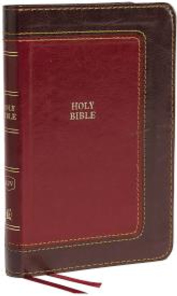 Compact Thinline Bible, KJV (Imitation, Burgundy two-tone)