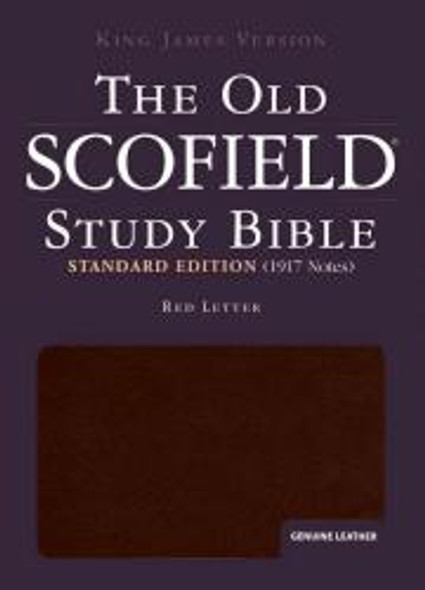 The Old Scofield Study Bible: Standard Edition, Indexed, KJV (Genuine Leather, Burgundy)