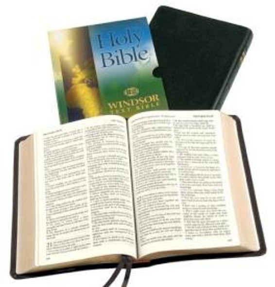 Windsor Text Bible, KJV (Calfskin Leather, Black)