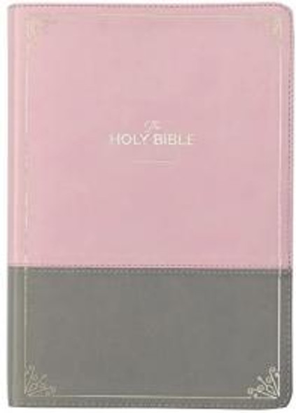 Super Giant Print Bible, KJV (Imitation, Pink/Gray)