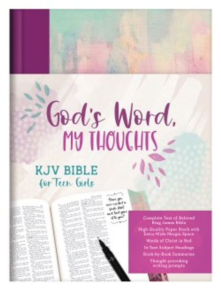 God's Word, My Thoughts Bible for Teen Girls, KJV (Hardcover)