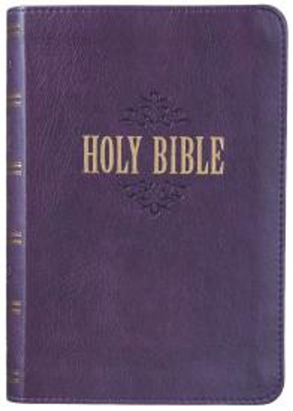Large Print Compact Bible, KJV (Imitation, Purple)