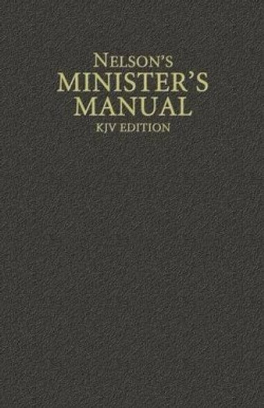 Nelson's Ministers Manual, KJV (Hardcover, Black)