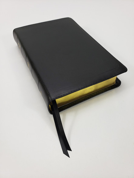 Cameo Reference Bible, Wide Margin, Handsize, KJV (Black Calfskin Leather)