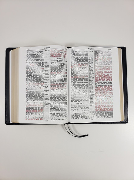 Classic Study Bible, Large Print,  KJV (Black Calfskin Leather)