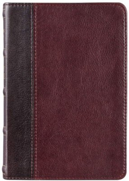 Compact Bible, KJV (Premium Leather, Brown Two-tone)