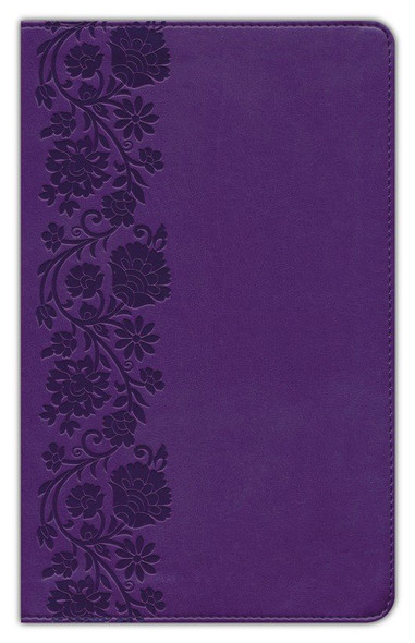 Personal Size Single-Column Reference Bible, Large Print, Indexed (Purple Leathersoft) KJV