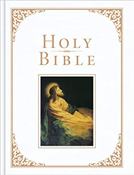 Family Bible (White Imitation Leather-Over-Board) KJV