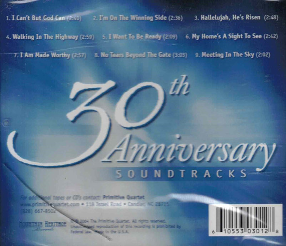 30th Anniversary CD (Full-Length Soundtrack)