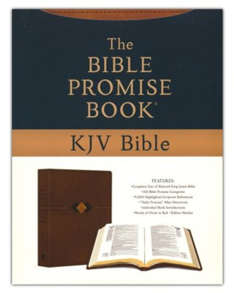 The Bible Promise Book Bible, KJV (Imitation, Hickory Diamond)