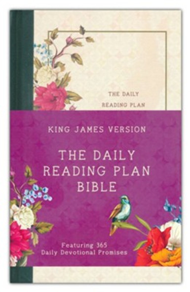 Daily Reading Plan Bible (Floral Hardcover) KJV