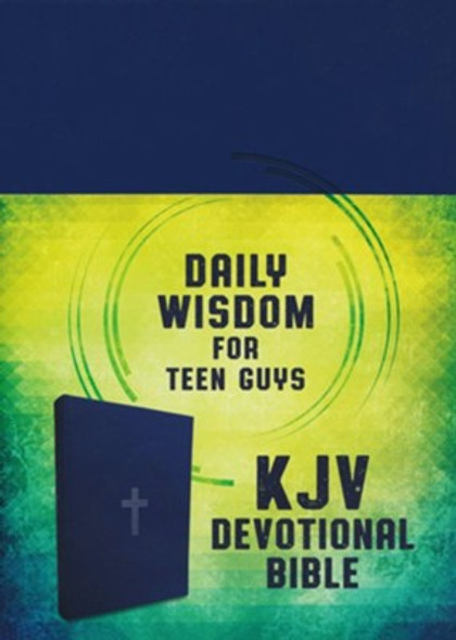 Daily Wisdom For Teen Guys Devotional Bible, KJV (Hardcover Blue)
